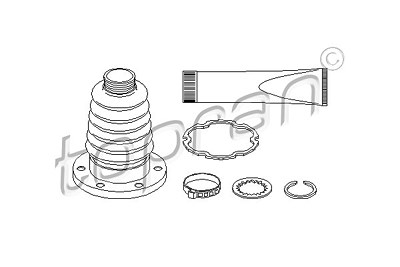 Topran Faltenbalgsatz, Antriebswelle [Hersteller-Nr. 111782] für Audi, Seat, Skoda, VW von TOPRAN