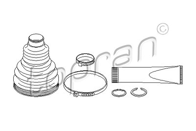 Topran Faltenbalgsatz, Antriebswelle [Hersteller-Nr. 113003] für Audi von TOPRAN