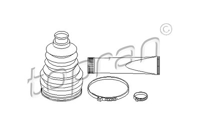 Topran Faltenbalgsatz, Antriebswelle [Hersteller-Nr. 202428] für Opel von TOPRAN