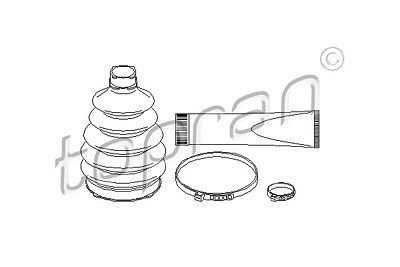 Topran Faltenbalgsatz, Antriebswelle [Hersteller-Nr. 205765] für Opel von TOPRAN