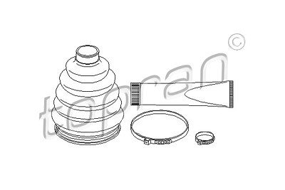 Topran Faltenbalgsatz, Antriebswelle [Hersteller-Nr. 206989] für Opel von TOPRAN
