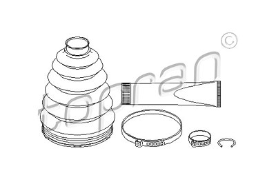 Topran Faltenbalgsatz, Antriebswelle [Hersteller-Nr. 207495] für Nissan, Opel, Renault von TOPRAN