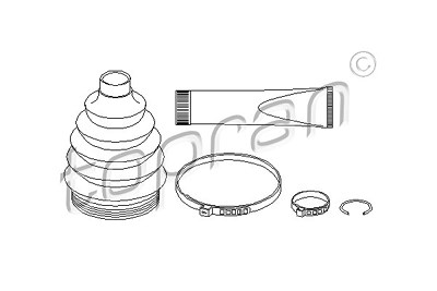 Topran Faltenbalgsatz, Antriebswelle [Hersteller-Nr. 207918] für Opel von TOPRAN