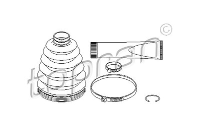 Topran Faltenbalgsatz, Antriebswelle [Hersteller-Nr. 401749] für Mercedes-Benz von TOPRAN