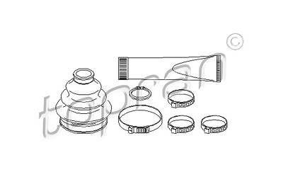 Topran Faltenbalgsatz, Antriebswelle [Hersteller-Nr. 500584] für BMW von TOPRAN