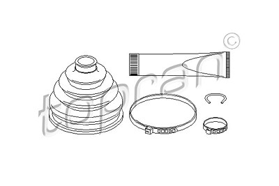 Topran Faltenbalgsatz, Antriebswelle [Hersteller-Nr. 500588] für BMW von TOPRAN