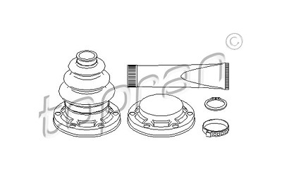Topran Faltenbalgsatz, Antriebswelle [Hersteller-Nr. 501319] für BMW von TOPRAN