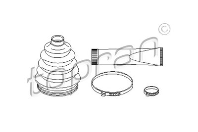 Topran Faltenbalgsatz, Antriebswelle [Hersteller-Nr. 721162] für Citroën, Peugeot von TOPRAN