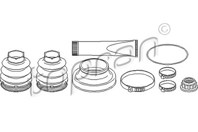 Topran Faltenbalgsatz, Antriebswelle [Hersteller-Nr. 401875] für Mercedes-Benz von TOPRAN