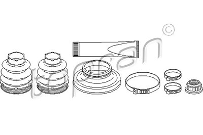 Topran Faltenbalgsatz, Antriebswelle [Hersteller-Nr. 401874] für Mercedes-Benz von TOPRAN