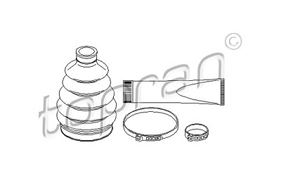 Topran Faltenbalgsatz, Antriebswelle [Hersteller-Nr. 206490] für Opel von TOPRAN