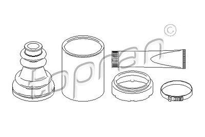 Topran Faltenbalgsatz, Antriebswelle [Hersteller-Nr. 207497] für Opel, Renault von TOPRAN