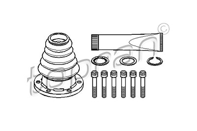 Topran Faltenbalgsatz, Antriebswelle [Hersteller-Nr. 102815] für Seat, VW von TOPRAN