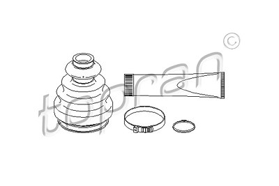 Topran Faltenbalgsatz, Antriebswelle [Hersteller-Nr. 111665] für VW von TOPRAN