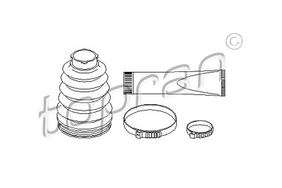 Topran Faltenbalgsatz, Antriebswelle getriebeseitig [Hersteller-Nr. 400729] für Mercedes-Benz von TOPRAN