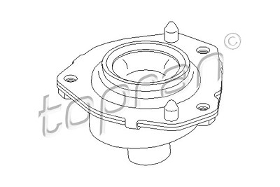 Topran Federbeinstützlager [Hersteller-Nr. 721205] für Citroën, Fiat, Peugeot von TOPRAN