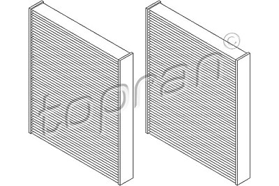 Topran Filter, Innenraumluft [Hersteller-Nr. 501647] für BMW von TOPRAN