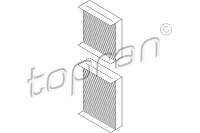 Topran Filter, Innenraumluft [Hersteller-Nr. 720337] für Citroën, Ds, Peugeot von TOPRAN