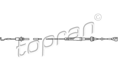 Topran Gaszug [Hersteller-Nr. 103536] für Seat, VW von TOPRAN