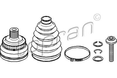 Topran Gelenksatz, Antriebswelle [Hersteller-Nr. 110811] für Audi von TOPRAN