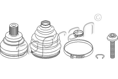Topran Gelenksatz, Antriebswelle [Hersteller-Nr. 111720] für Audi von TOPRAN