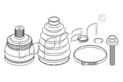 Topran Gelenksatz, Antriebswelle [Hersteller-Nr. 109395] für VW, Ford, Seat von TOPRAN