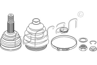 Topran Gelenksatz, Antriebswelle [Hersteller-Nr. 103507] für Seat, VW von TOPRAN
