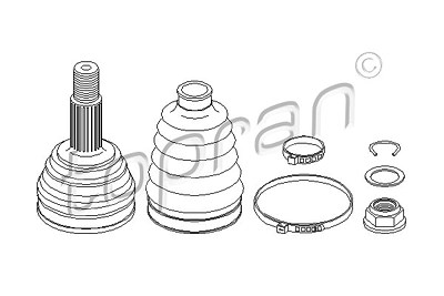 Topran Gelenksatz, Antriebswelle [Hersteller-Nr. 110808] für Seat, VW von TOPRAN