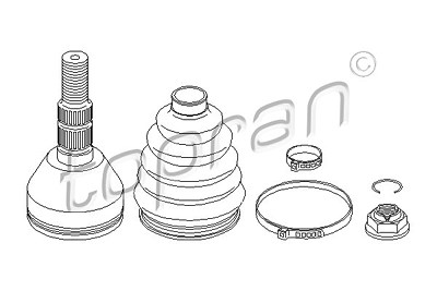 Topran Gelenksatz, Antriebswelle [Hersteller-Nr. 207491] für Opel von TOPRAN