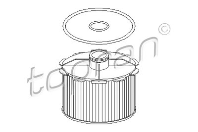 Topran Kraftstofffilter [Hersteller-Nr. 720949] für Citroën, Fiat, Peugeot, Toyota von TOPRAN