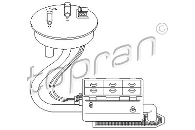 Topran Kraftstoffpumpe [Hersteller-Nr. 721471] für Citroën, Peugeot von TOPRAN