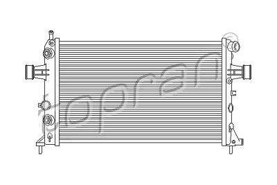 Topran Kühler, Motorkühlung [Hersteller-Nr. 206972] für Opel von TOPRAN