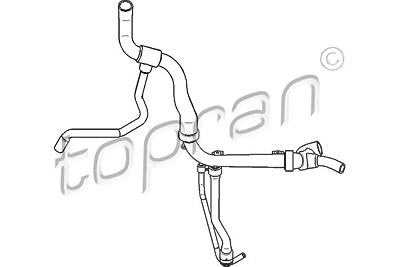 Topran Kühlerschlauch [Hersteller-Nr. 207717] für Opel von TOPRAN