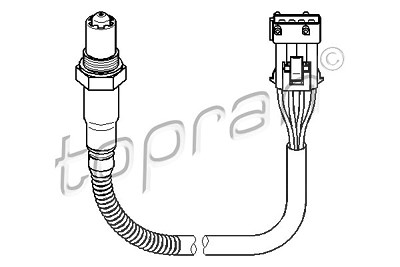 Topran Lambdasonde [Hersteller-Nr. 722021] für Citroën, Peugeot von TOPRAN