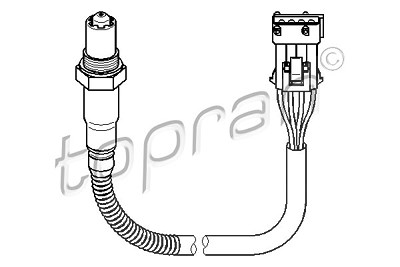 Topran Lambdasonde [Hersteller-Nr. 722023] für Citroën, Peugeot von TOPRAN