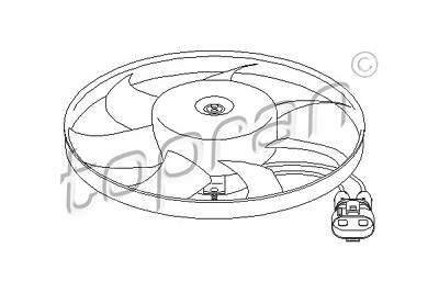 Topran Lüfter, Motorkühlung [Hersteller-Nr. 111445] für VW von TOPRAN