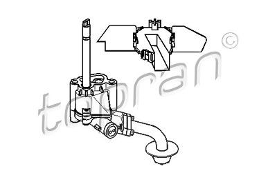 Topran Ölpumpe [Hersteller-Nr. 100310] für VW, Ford, Seat von TOPRAN