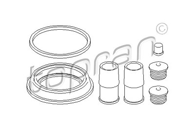Topran Reparatursatz, Bremssattel [Hersteller-Nr. 111223] für Audi, Seat, Skoda, VW von TOPRAN