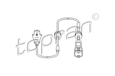 Topran Sensor, Bremsbelagverschleiß [Hersteller-Nr. 203971] für Opel von TOPRAN