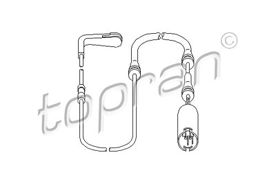 Topran Sensor, Bremsbelagverschleiß [Hersteller-Nr. 501837] für BMW von TOPRAN