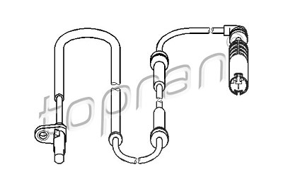 Topran Sensor, Raddrehzahl [Hersteller-Nr. 501080] für BMW von TOPRAN