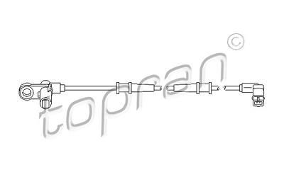 Topran Sensor, Raddrehzahl [Hersteller-Nr. 401547] für Mercedes-Benz von TOPRAN