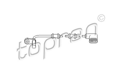 Topran Sensor, Raddrehzahl [Hersteller-Nr. 401551] für Mercedes-Benz von TOPRAN