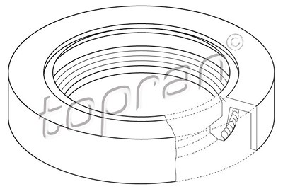 Topran Wellendichtring, Nockenwelle [Hersteller-Nr. 302428] für Ford von TOPRAN