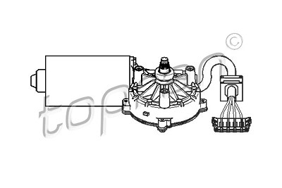 Topran Wischermotor [Hersteller-Nr. 401531] für Mercedes-Benz von TOPRAN