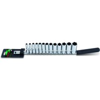 Stecknusssatz TOPTUL 3/8 zoll 6-kant (7-17, 19, 21 mm) von Toptul