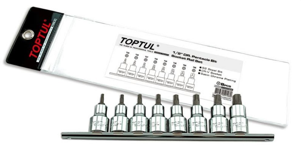 TOPTUL Steckschlüsseleinsatz-Set GAAG0806 von TOPTUL