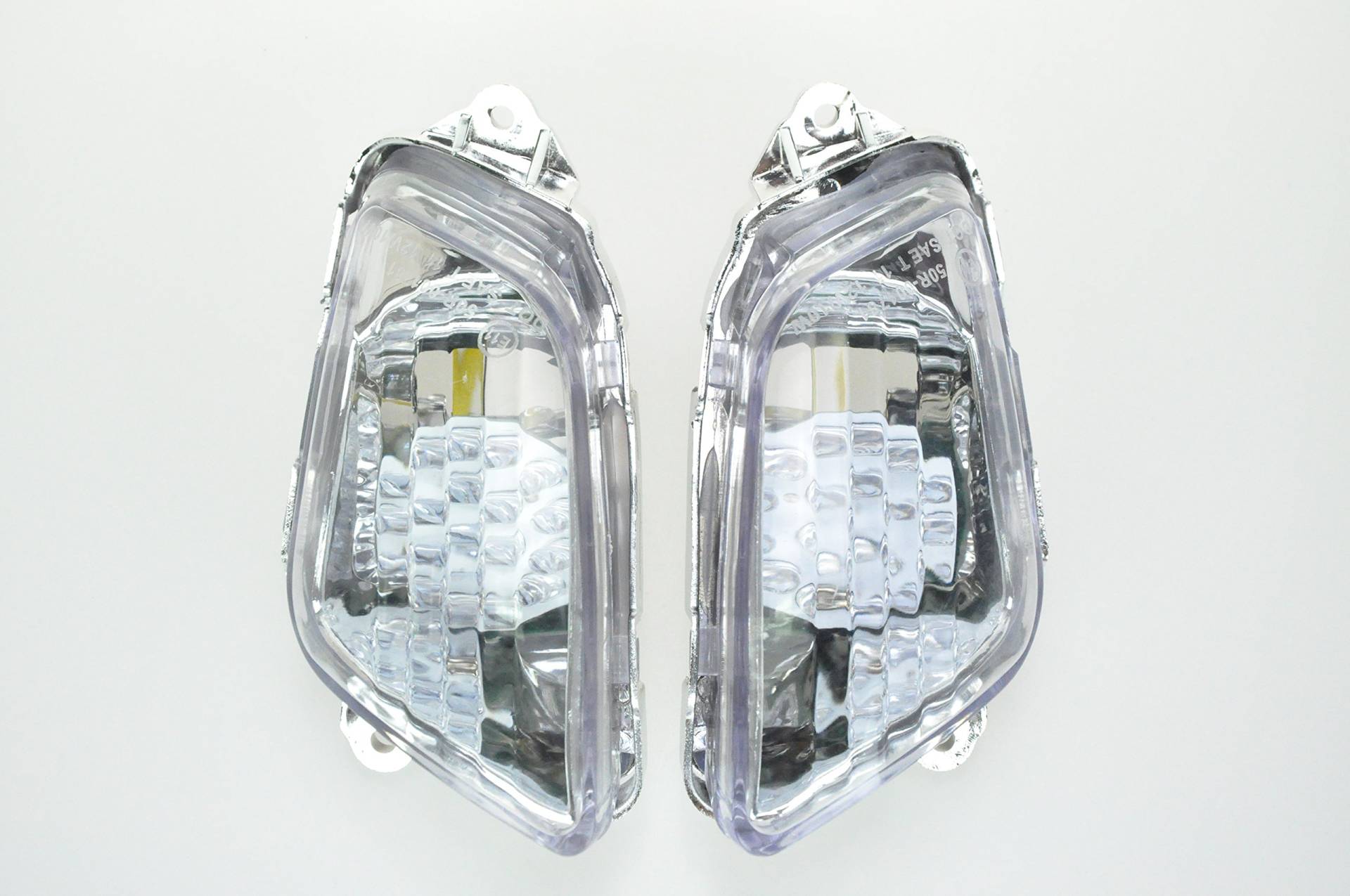 Topzone Moto LED Front Blinker Turn Signals Clear Lens für Honda 1997-2006 CBR1100XX von TOPZONE MOTO