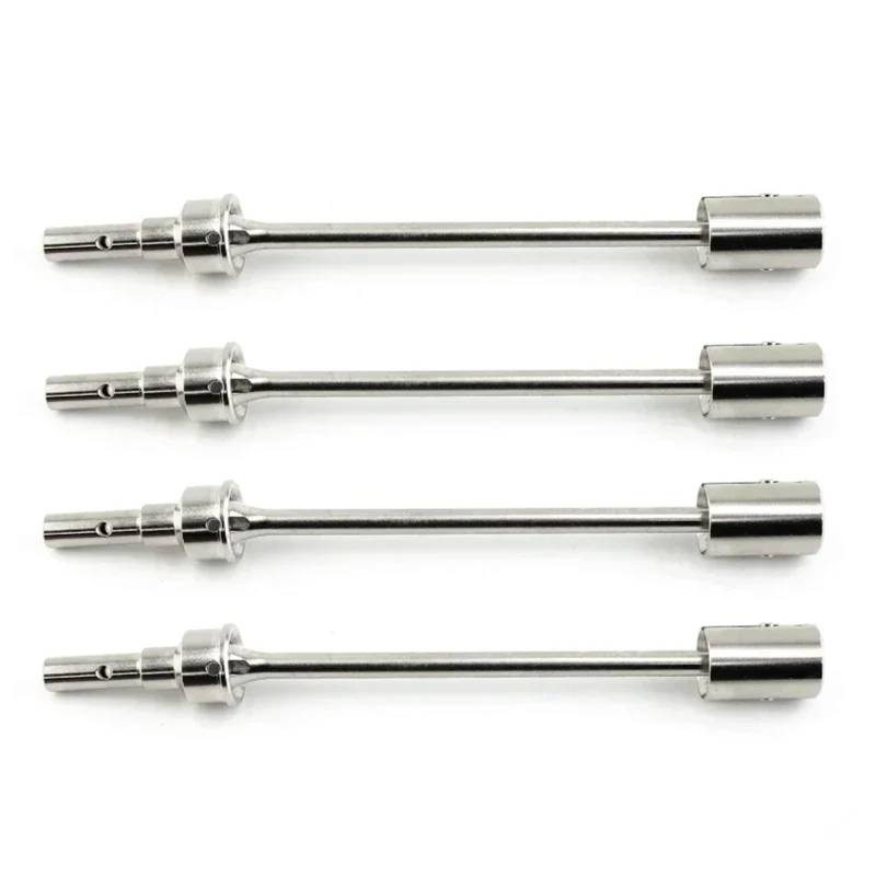 TOQPCZA Für E-revo 2.0 Für VXL 86086-4 Für 1/10 RC-Auto-Upgrade-Teilezubehör 4PCS Stahlantriebswelle CVD-Antriebswelle Und Antriebsbecher RC Autoteile(Silver) von TOQPCZA