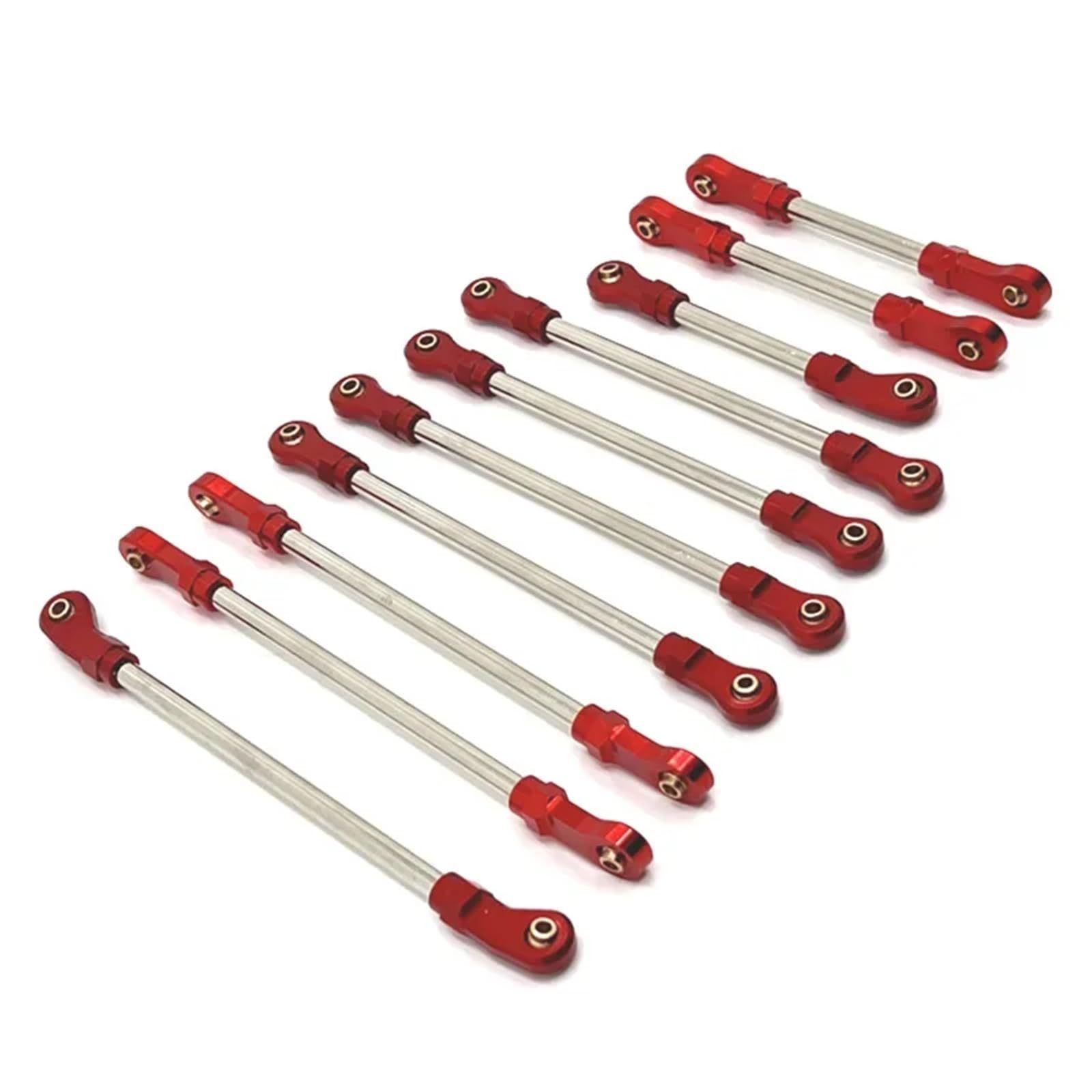 TOQPCZA Für HB Für R1001 Für R1002 Für R1003 Für 1/10 RC Autoteile Metallzugstange RC Autoteile(Red) von TOQPCZA